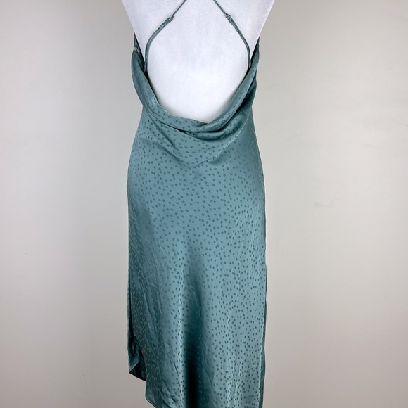 Lovers + Friends | Fairy Midi Asymmetrical Waldo Slip Dress Pacific Blue | S - Picture 7 of 12